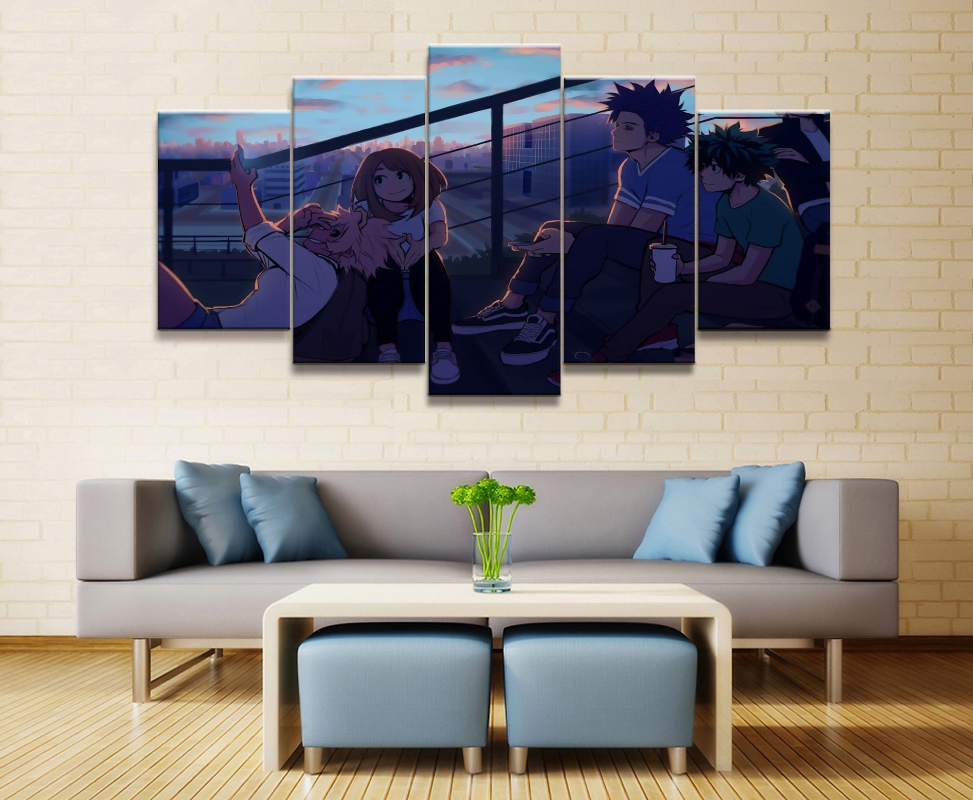 My Hero Academia Characters 9 Anime Canvas Wall Art
