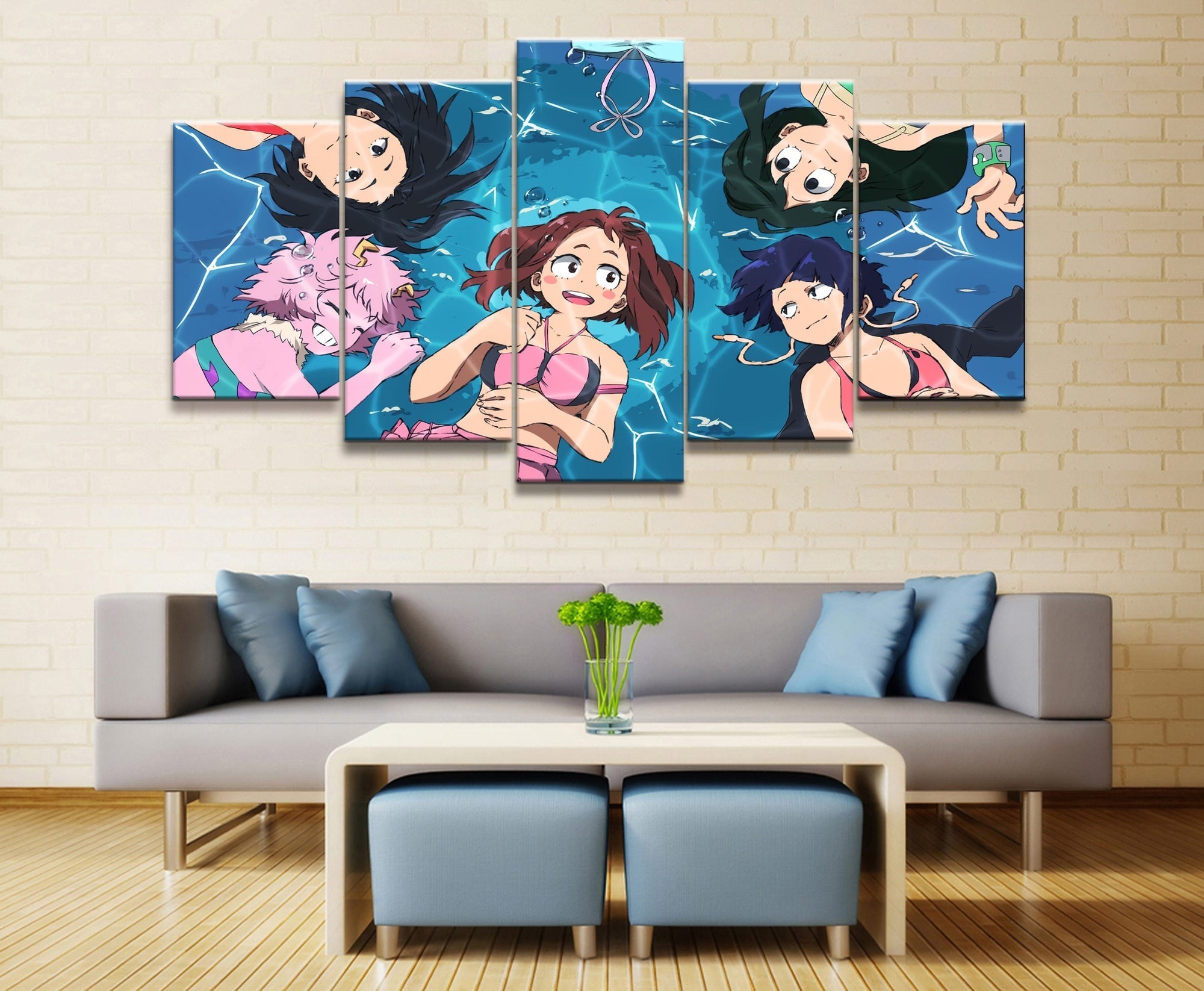 My Hero Academia Class 1-A Girls Anime Canvas Wall Art