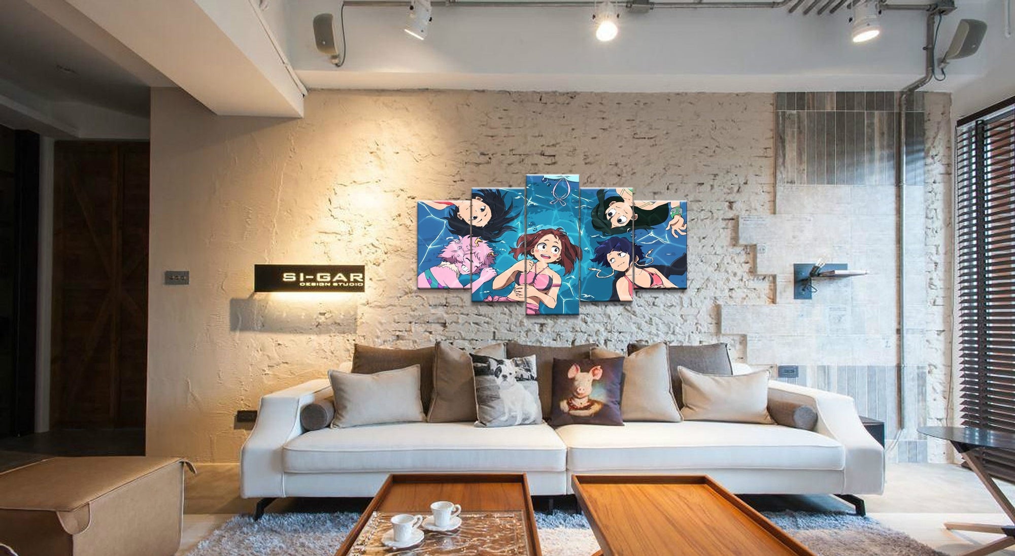 My Hero Academia Class 1-A Girls Anime Canvas Wall Art