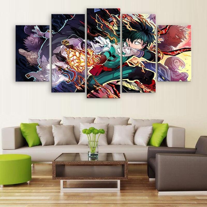 My Hero Academia Izuku Midoriya 2 Anime Canvas Wall Art