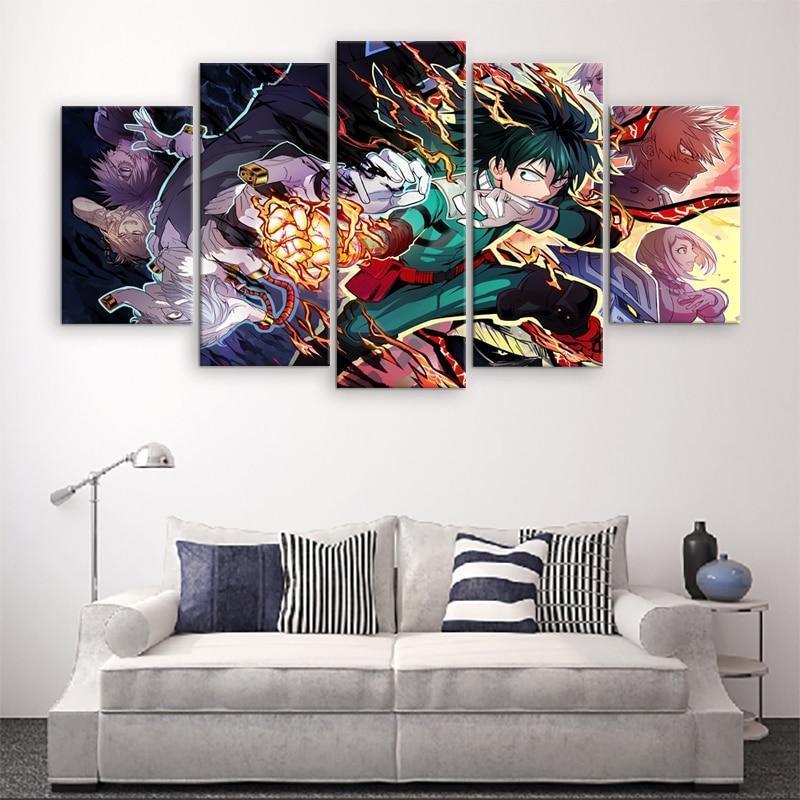 My Hero Academia Izuku Midoriya 2 Anime Canvas Wall Art