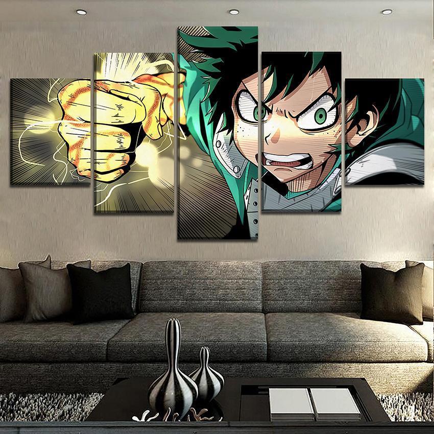 My Hero Academia Izuku Midoriya 6 Anime Canvas Wall Art