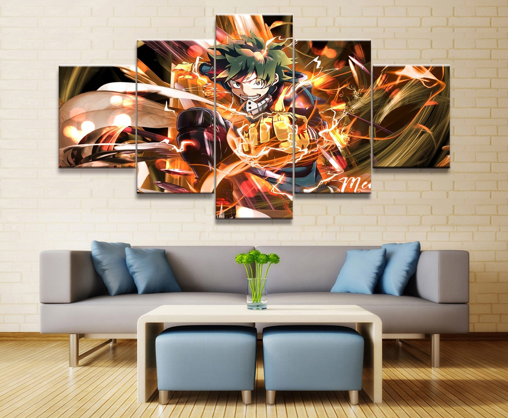 My Hero Academia Izuku Midoriya 7 Anime Canvas Wall Art