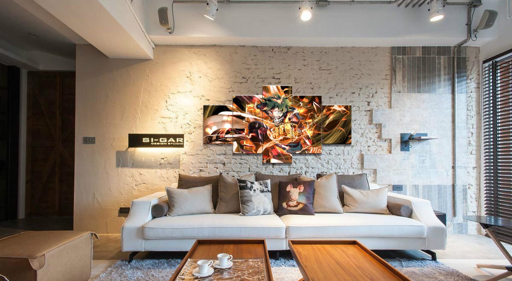 My Hero Academia Izuku Midoriya 7 Anime Canvas Wall Art