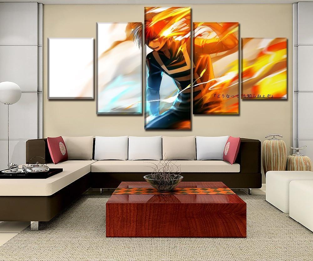My Hero Academia Shoto Todoroki 1 Anime Canvas Wall Art