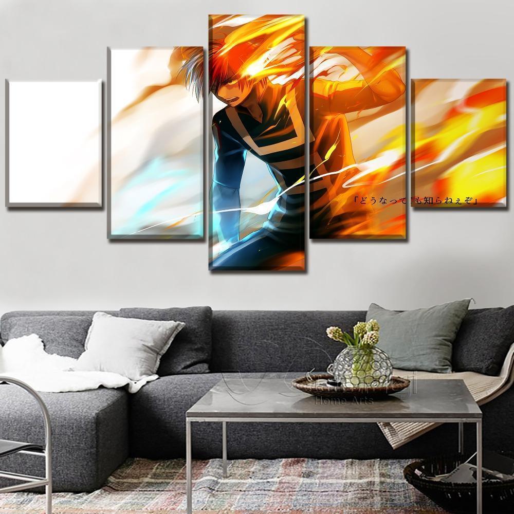 My Hero Academia Shoto Todoroki 1 Anime Canvas Wall Art