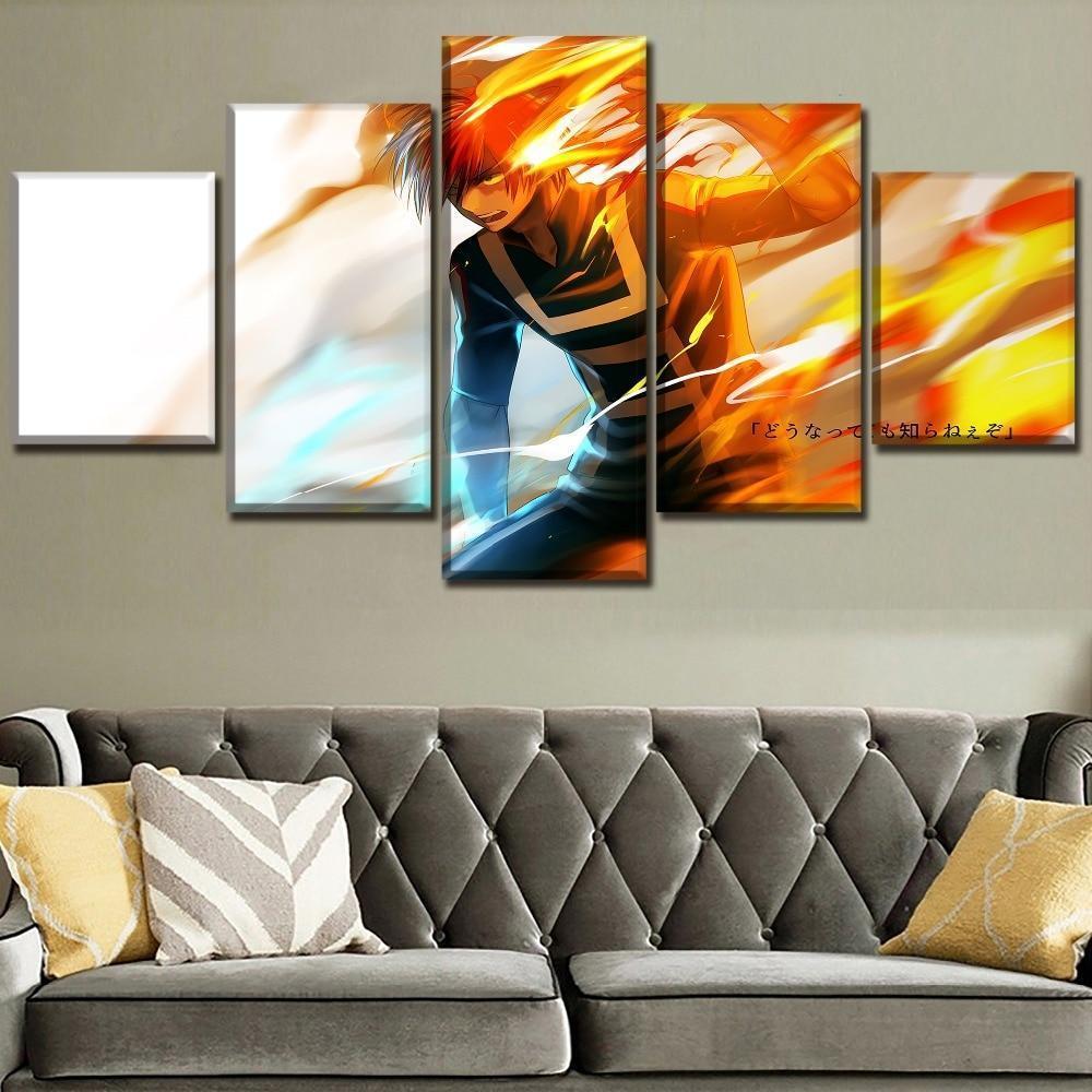 My Hero Academia Shoto Todoroki 1 Anime Canvas Wall Art