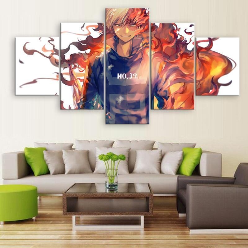 My Hero Academia Shoto Todoroki 2 Anime Canvas Wall Art