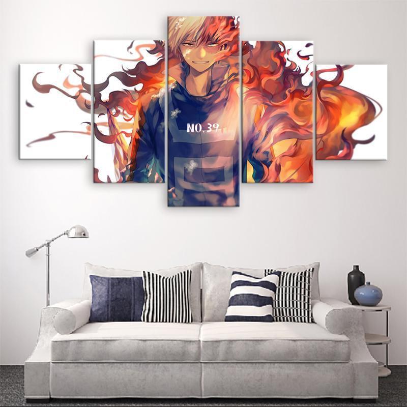 My Hero Academia Shoto Todoroki 2 Anime Canvas Wall Art