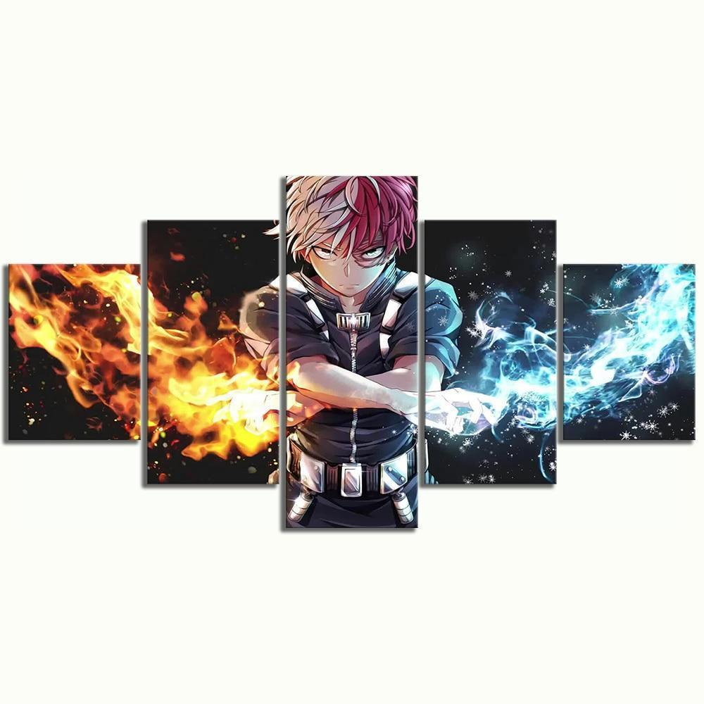 My Hero Academia Todoroki Shoto 3 Anime Canvas Wall Art