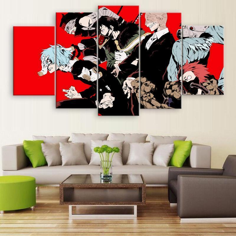 My Hero Academia Villains Anime Canvas Wall Art