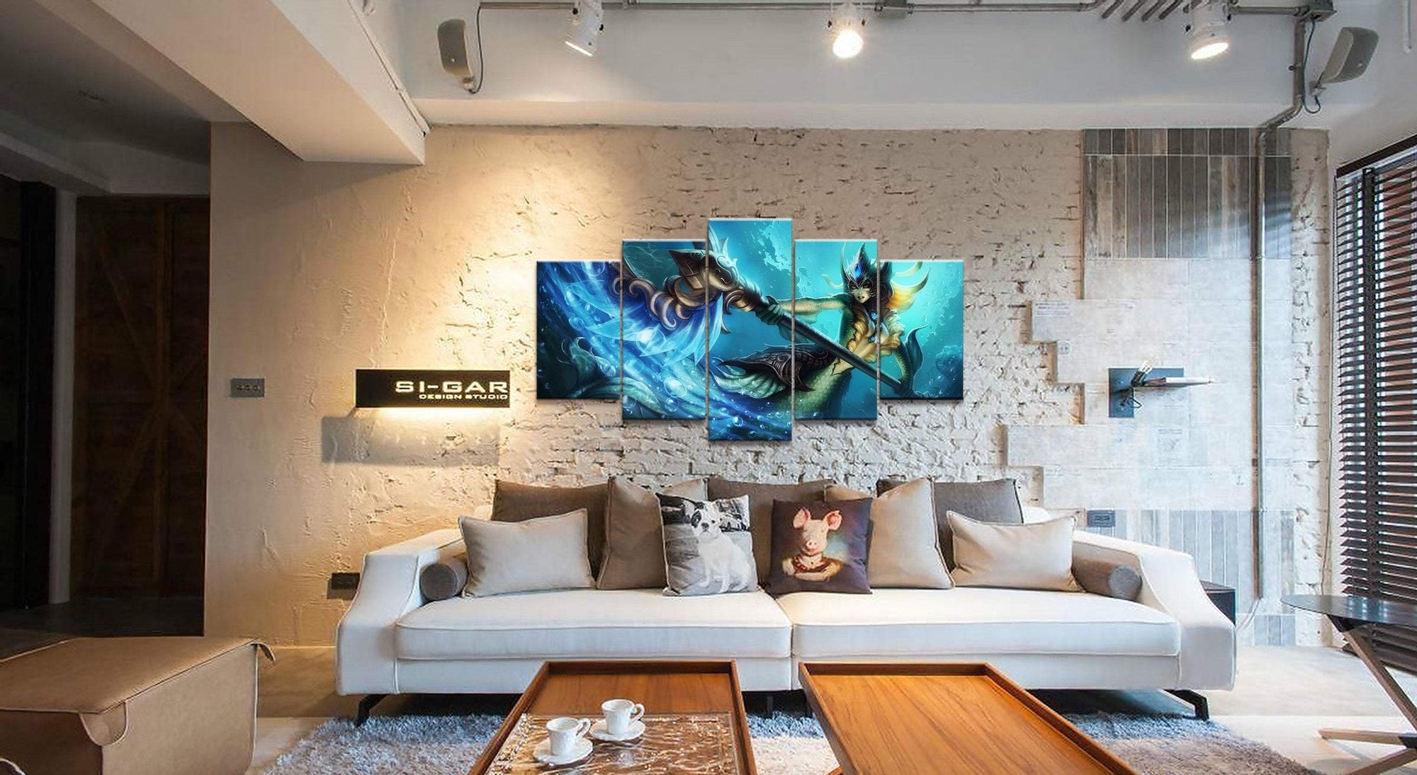 LOL League Of Legends Nami Game Canvas Wall Art