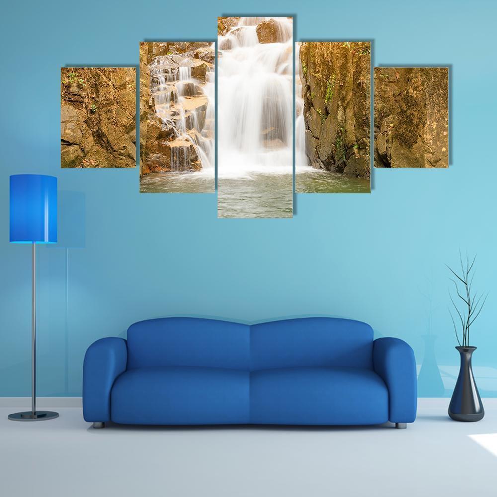 Namtok Phlio Waterfall In Chanthaburi Nature Canvas Wall Art