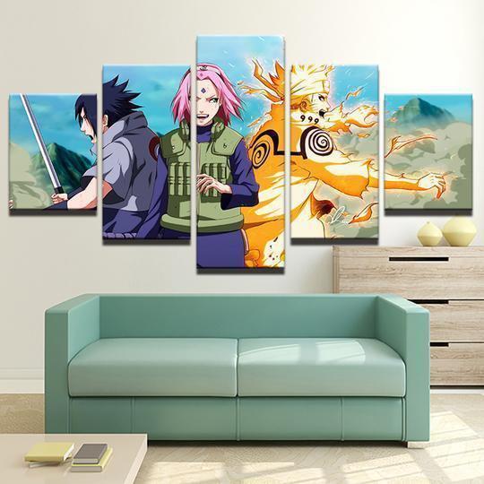 Naruto 9 Anime Canvas Wall Art