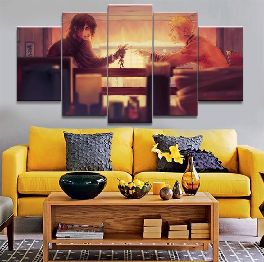 Naruto and Sasuke  Anime Canvas Wall Art