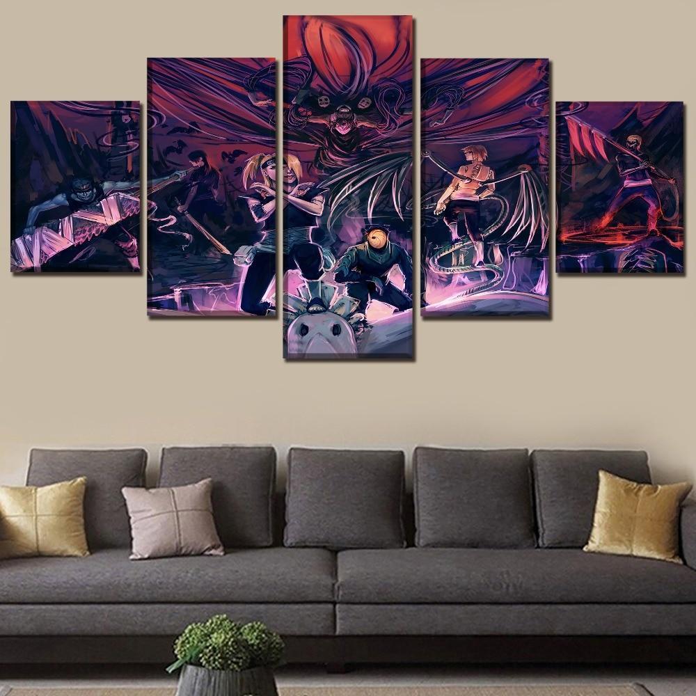 Naruto Artistic Characters  Anime Canvas Wall Art