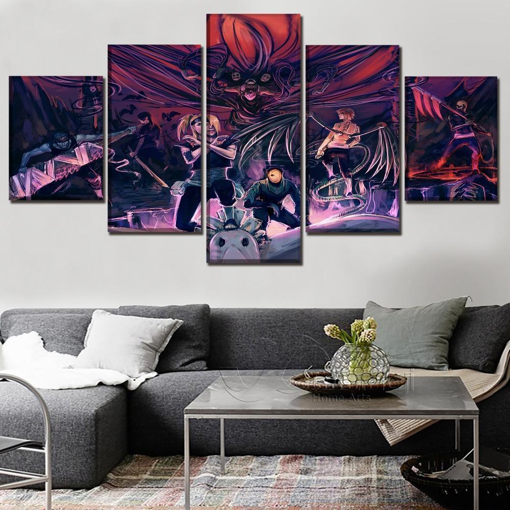 Naruto Artistic Characters  Anime Canvas Wall Art