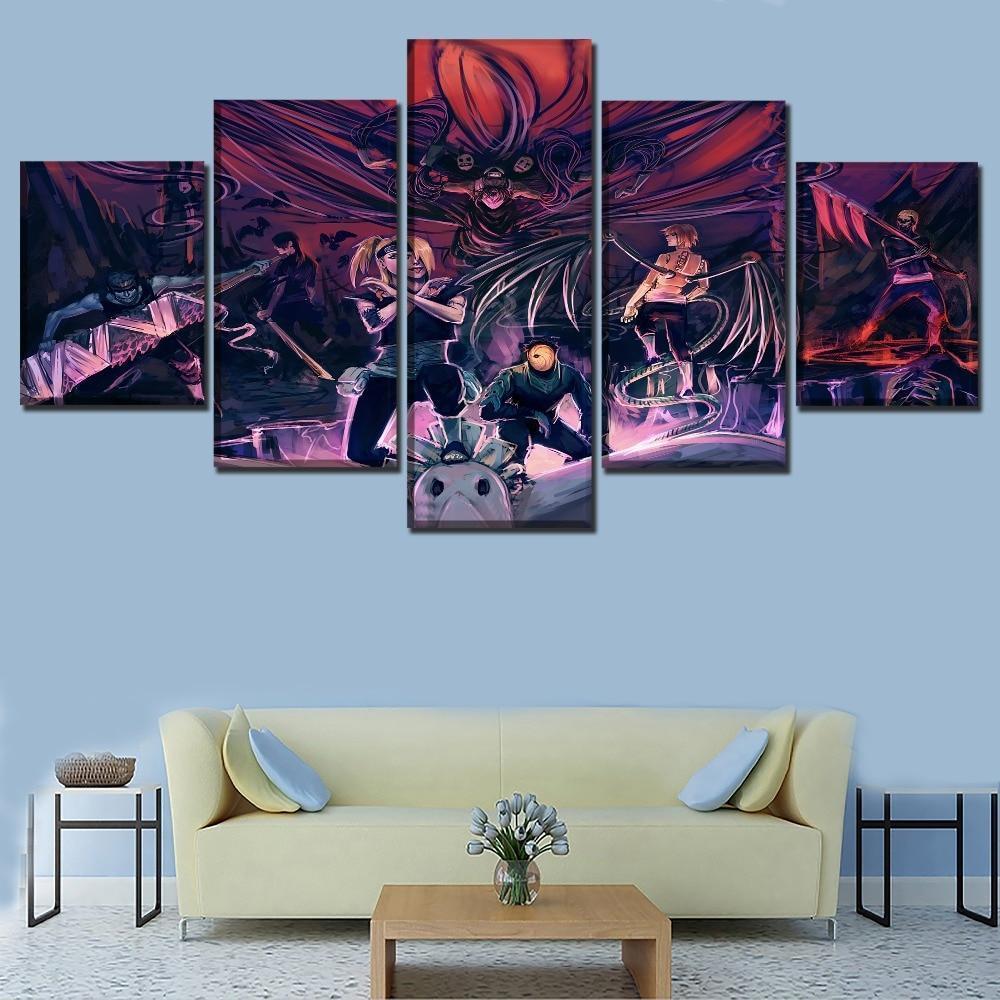 Naruto Artistic Characters  Anime Canvas Wall Art