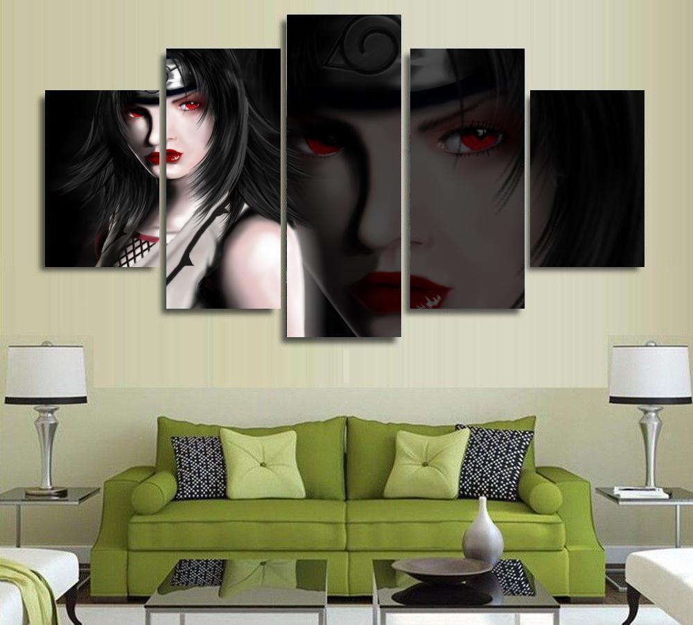 Naruto Black Kurenai Yuhi  Anime Canvas Wall Art