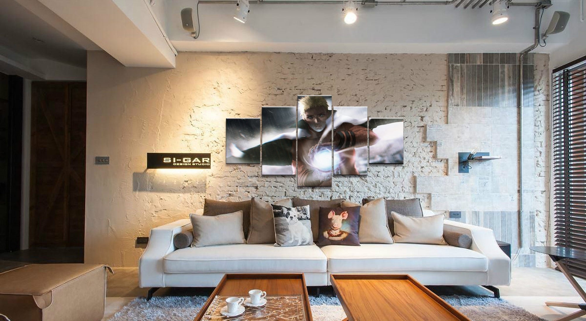 Naruto Character With Light Ball Anime Canvas Wall Art