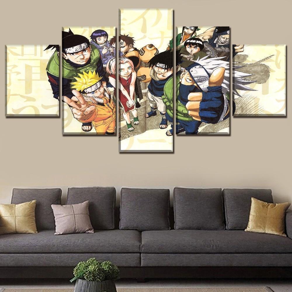 Naruto Characters 3 Anime Canvas Wall Art