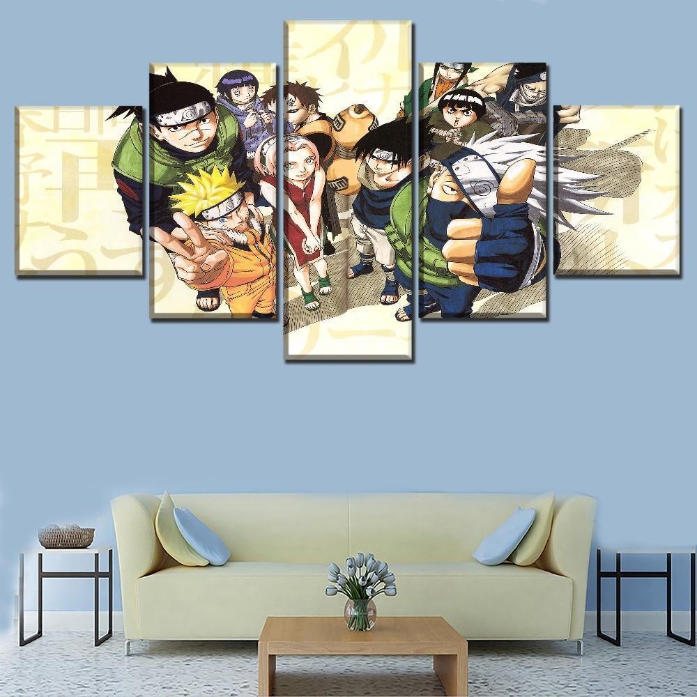 Naruto Characters 3 Anime Canvas Wall Art