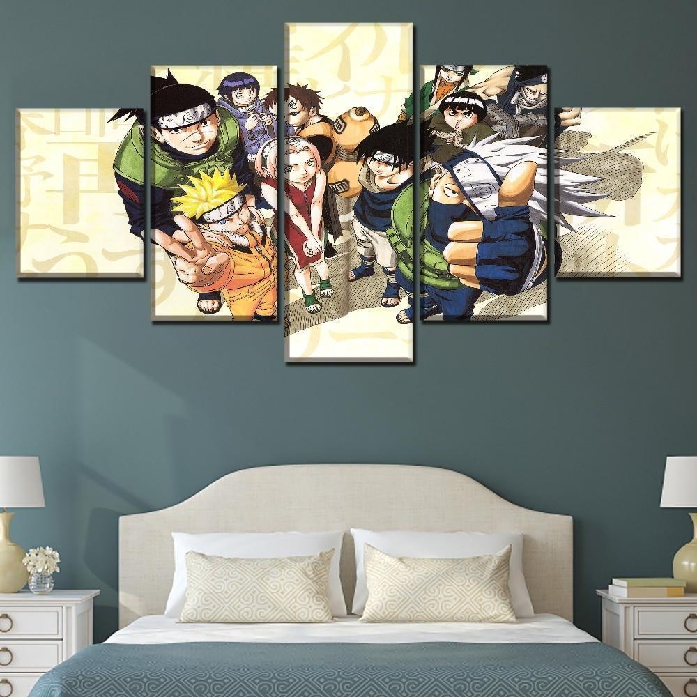 Naruto Characters 3 Anime Canvas Wall Art