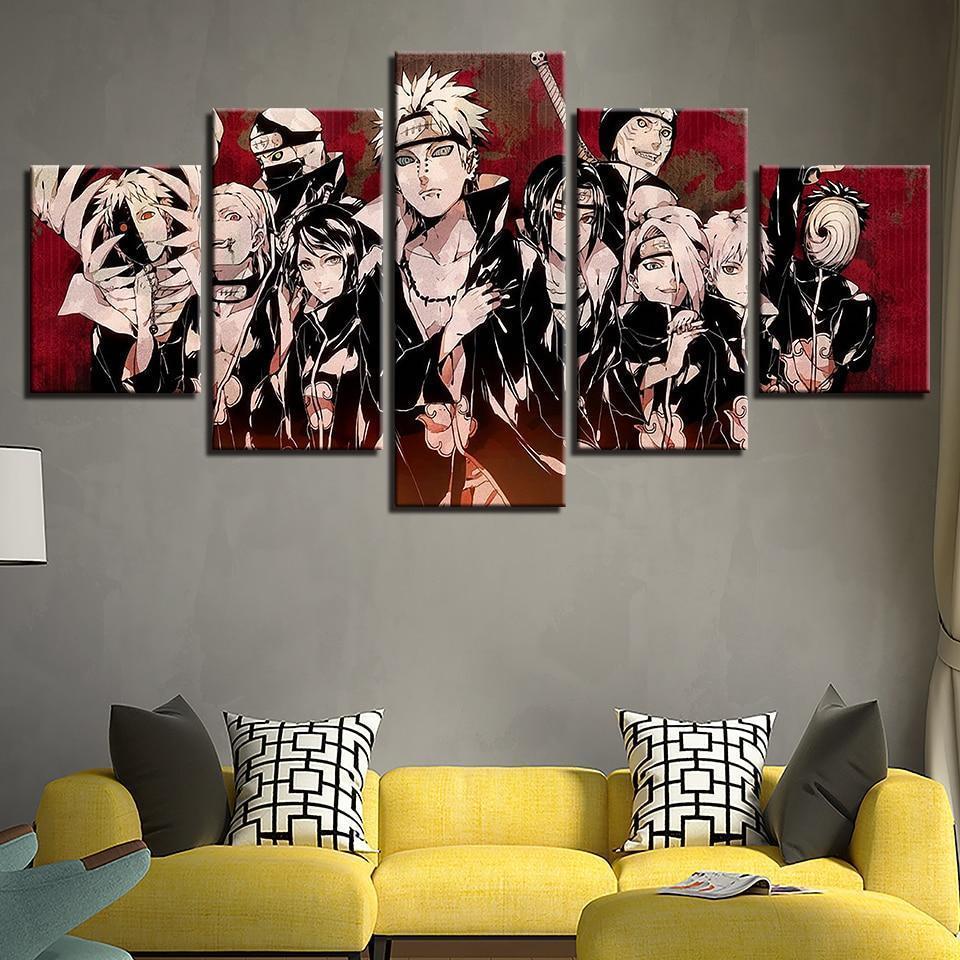 Naruto Characters Picture Anime Canvas Wall Art