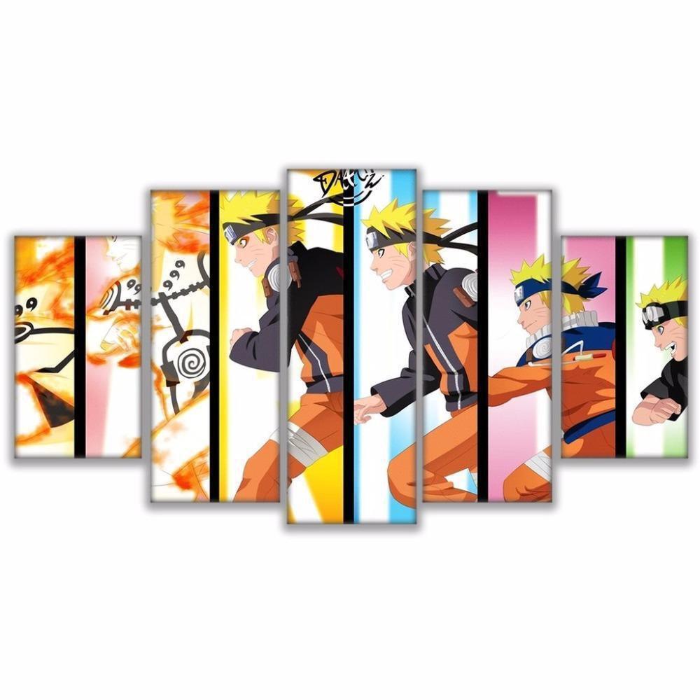 Naruto Collage Anime Canvas Wall Art