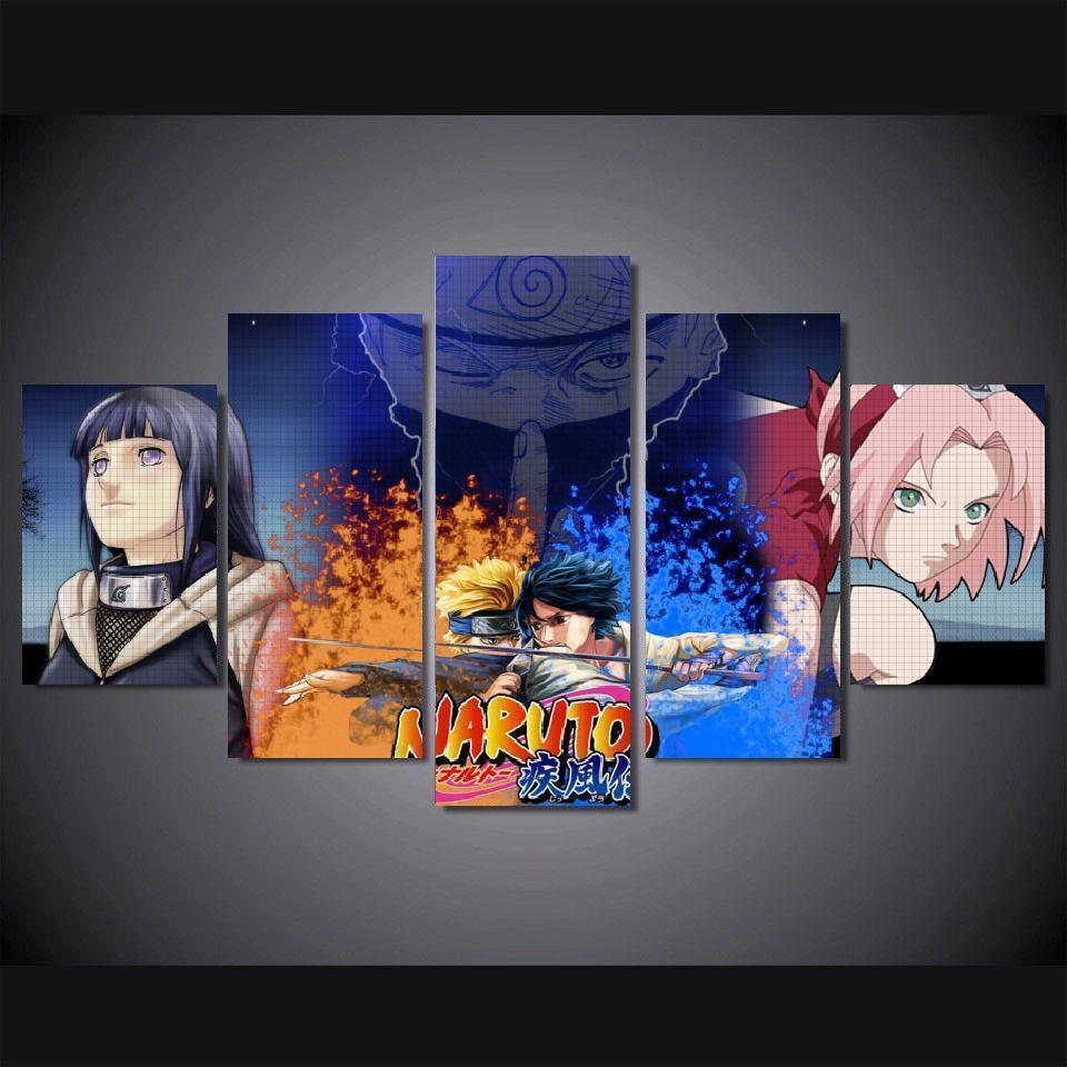 Naruto Kakashi Hatake Uzumaki Sakura  Anime Canvas Wall Art