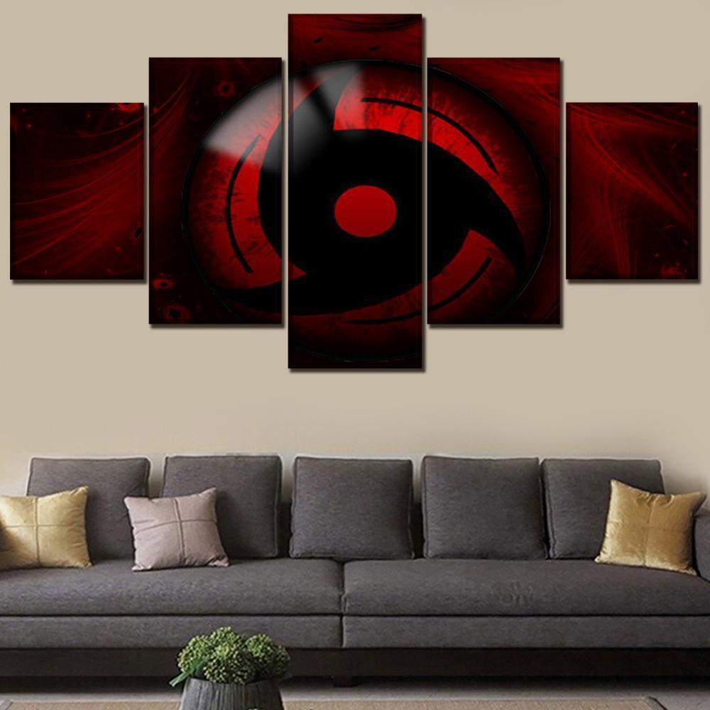 Naruto Mangekyo Sharingan Anime Canvas Wall Art