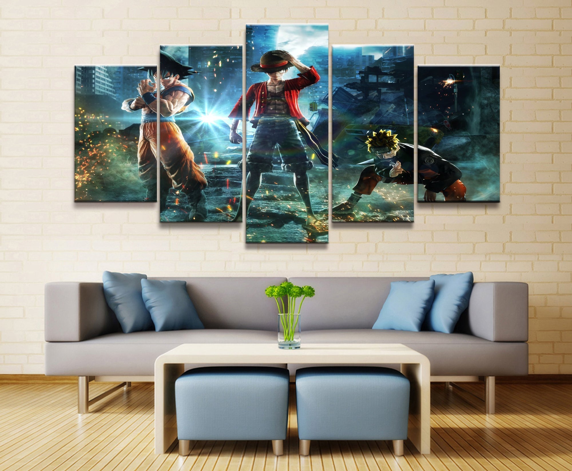 Naruto One Piece Dragon Ball  Anime Canvas Wall Art