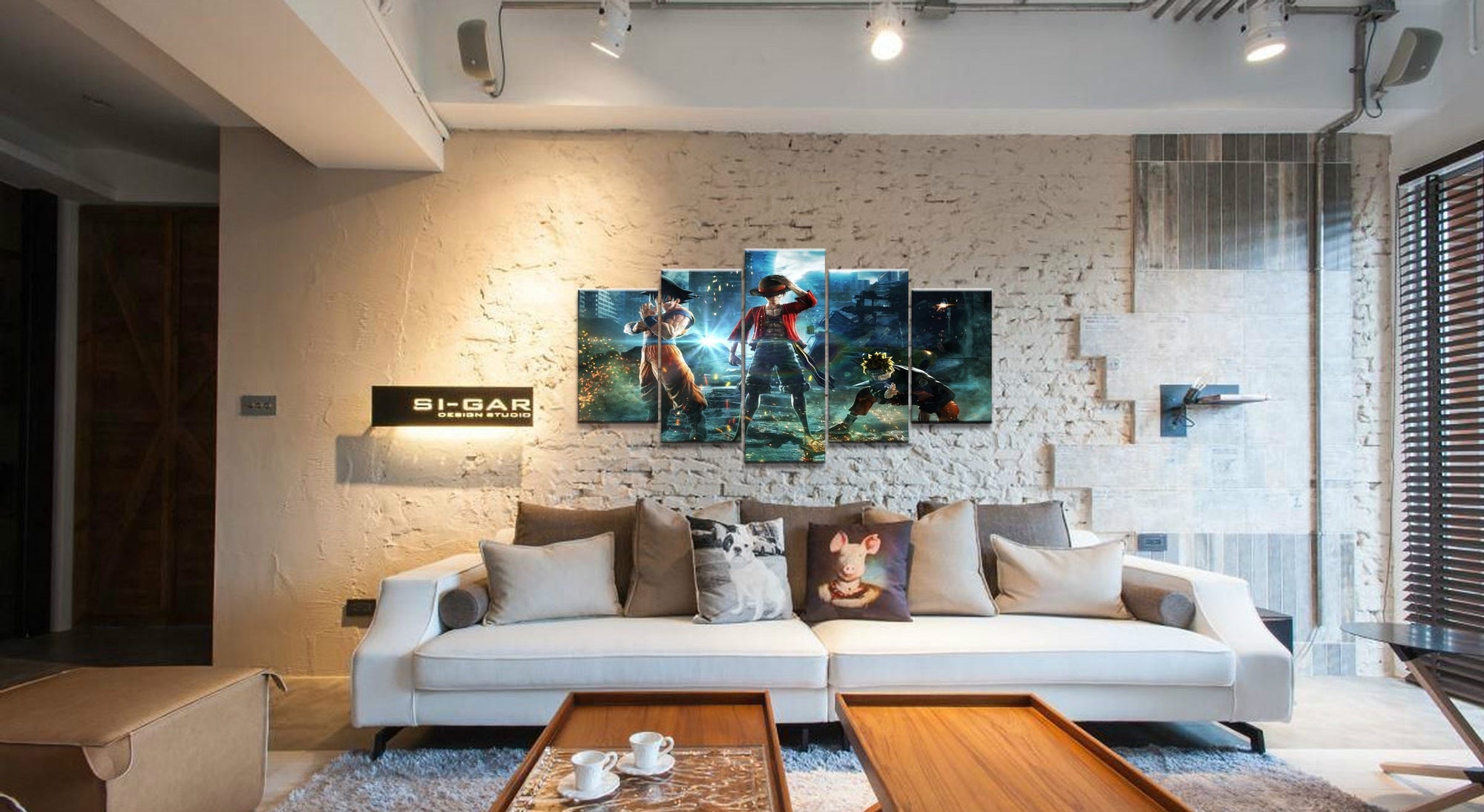 Naruto One Piece Dragon Ball  Anime Canvas Wall Art