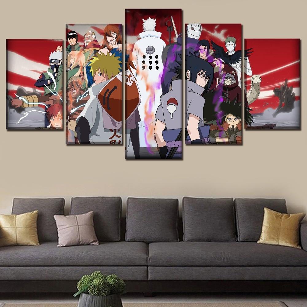 Naruto Role Poster Anime Canvas Wall Art