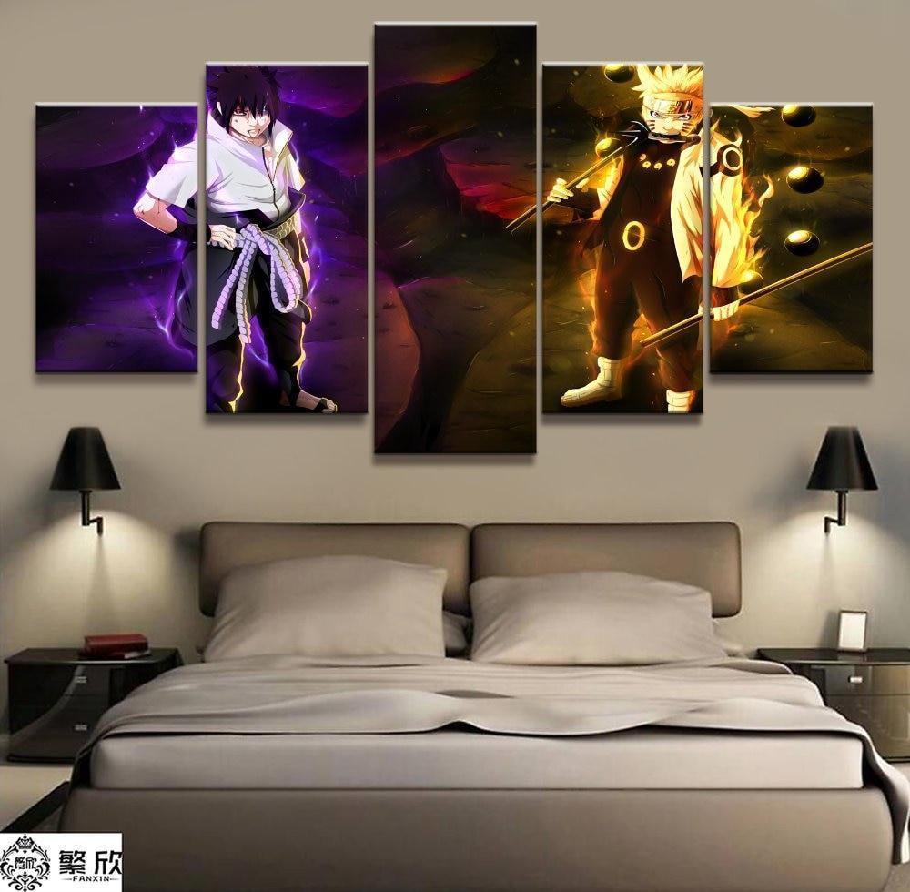 Naruto Sasuke 4 Anime Canvas Wall Art