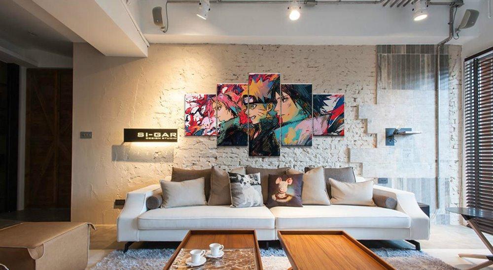 Naruto Sasuke Sakura Animation Anime Canvas Wall Art