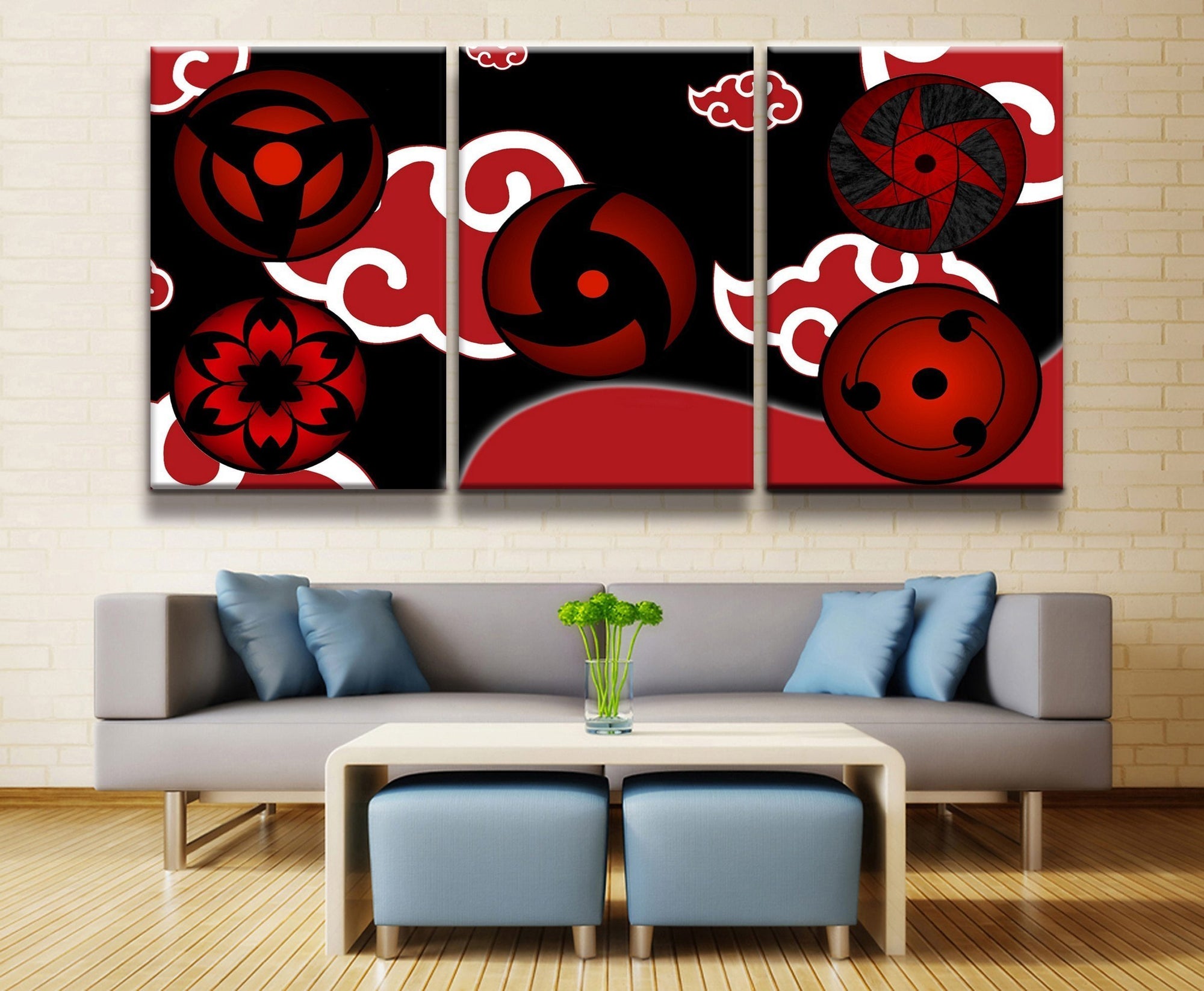 Naruto Sasuke Sharingan  Anime Canvas Wall Art