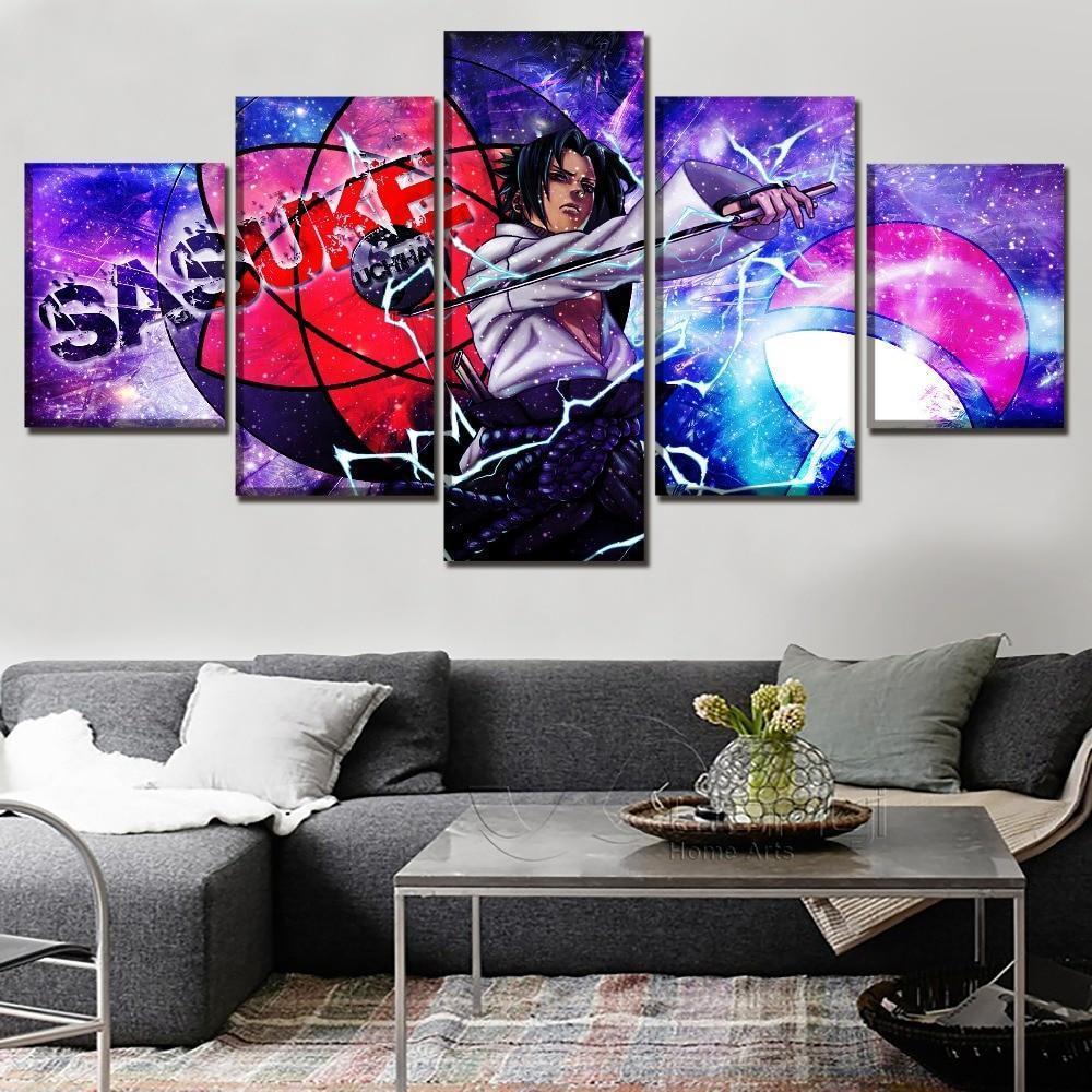 Naruto Sasuke Uchiha 2 Anime Canvas Wall Art