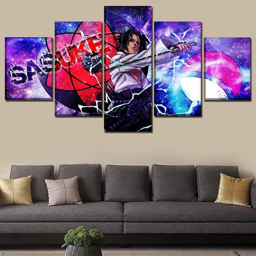 Naruto Sasuke Uchiha 2 Anime Canvas Wall Art