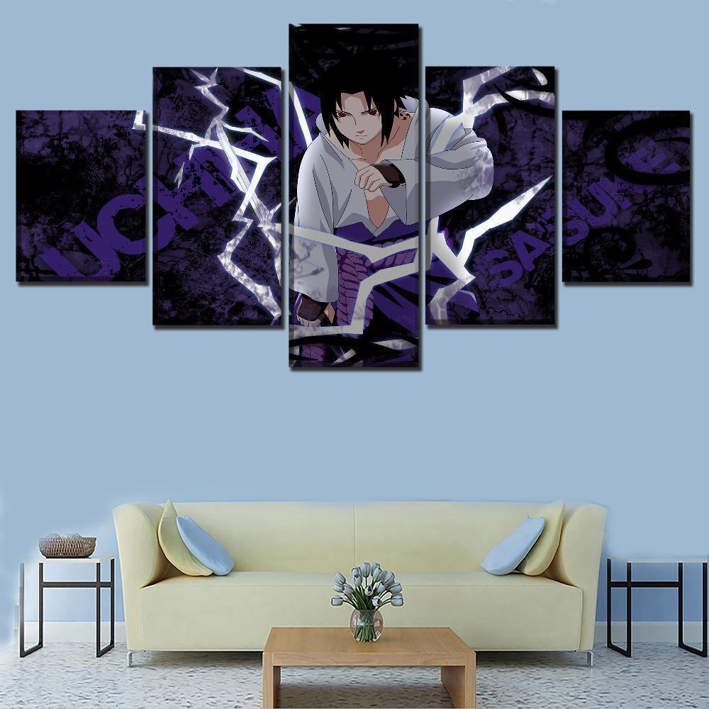 Naruto Sasuke Uchiha 5 Anime Canvas Wall Art