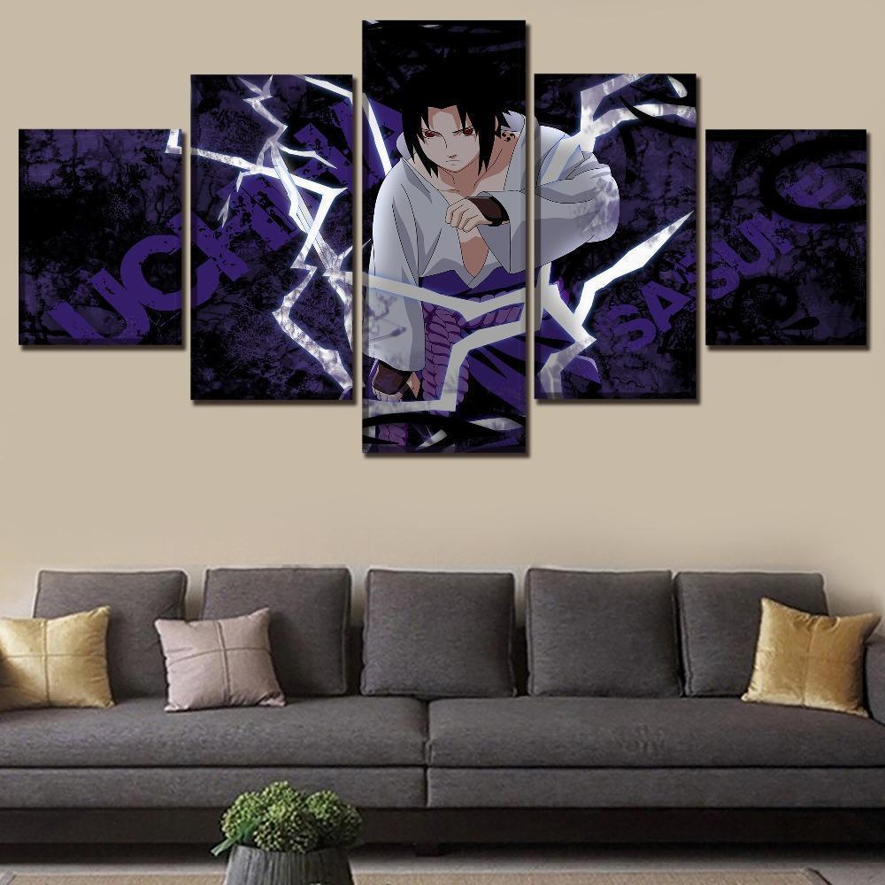 Naruto Sasuke Uchiha 5 Anime Canvas Wall Art