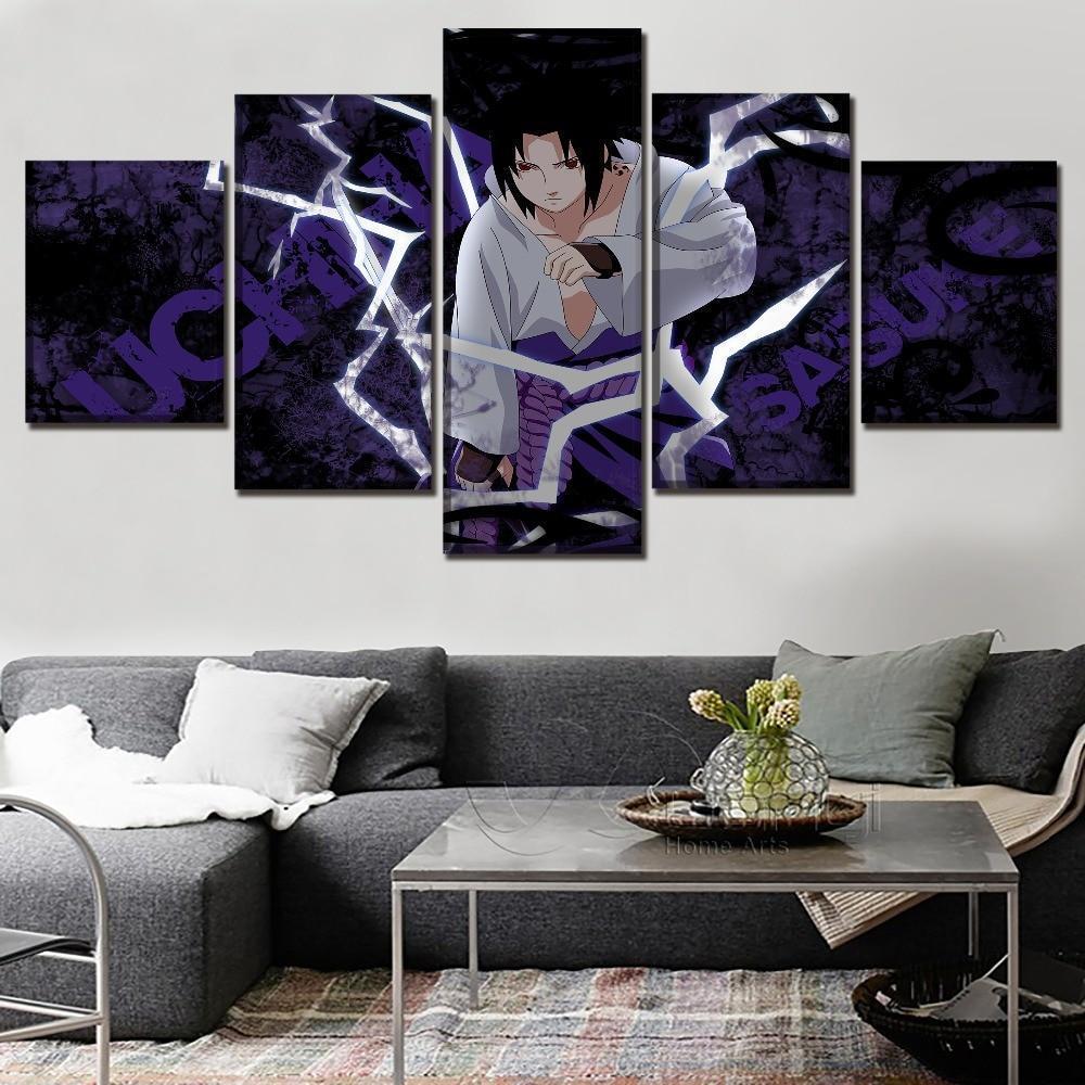 Naruto Sasuke Uchiha 5 Anime Canvas Wall Art