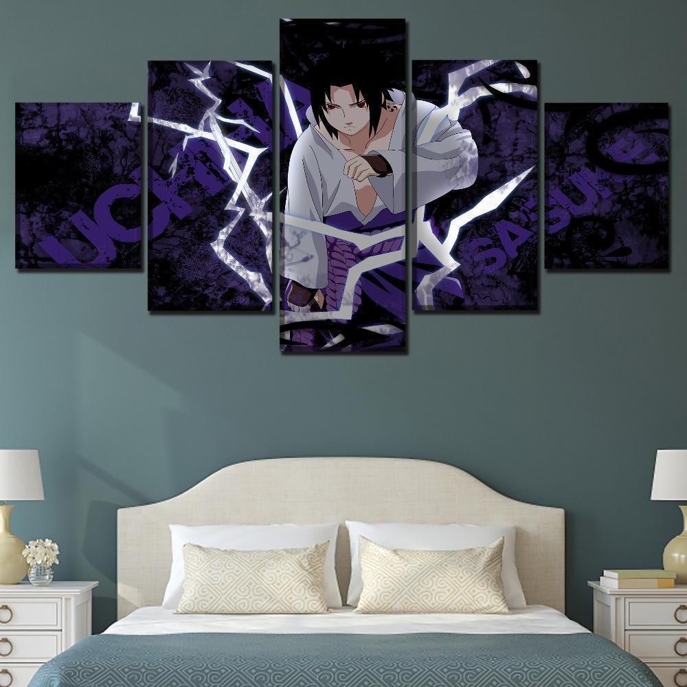 Naruto Sasuke Uchiha 5 Anime Canvas Wall Art