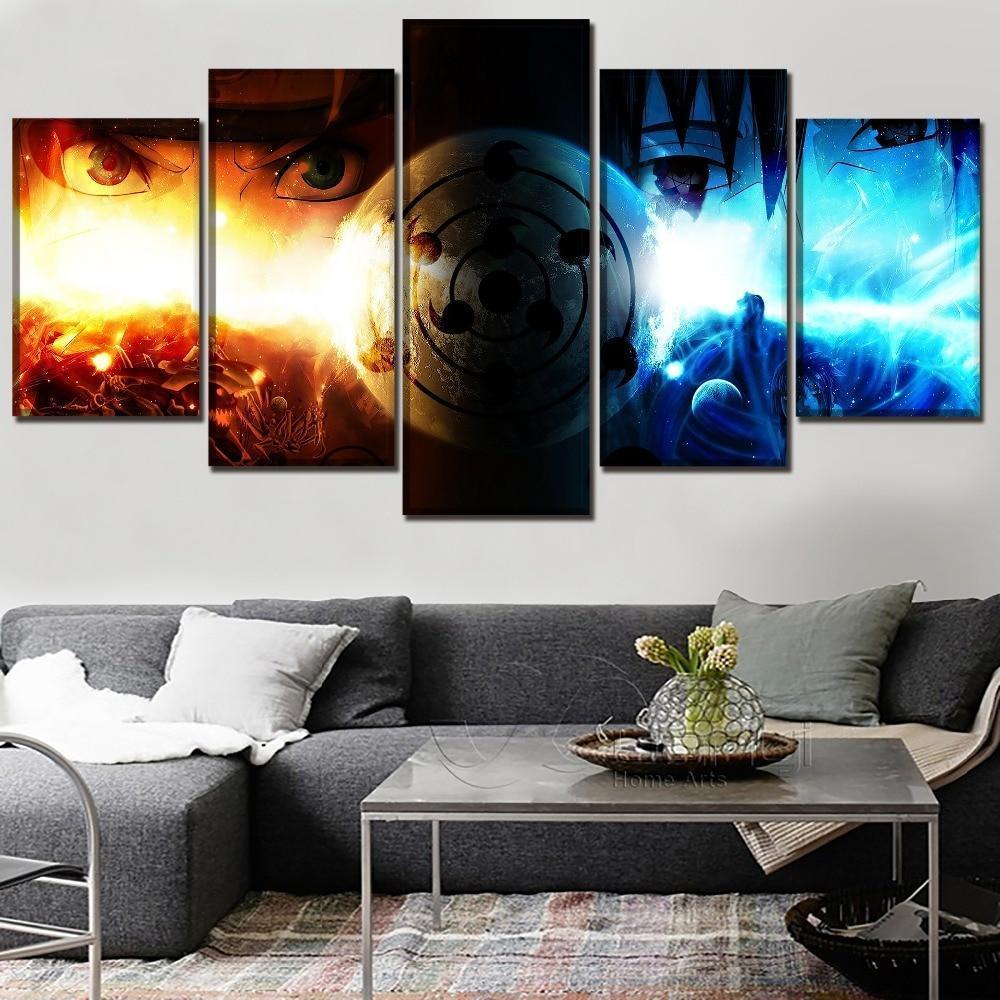 Naruto Sasuke Uchiha Sharingan Poster Anime Canvas Wall Art
