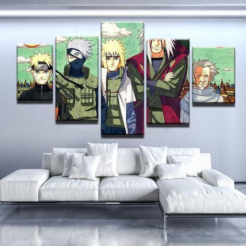 Naruto Sensei Anime Canvas Wall Art