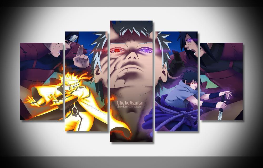 Naruto Shippuden Characters Anime Canvas Wall Art