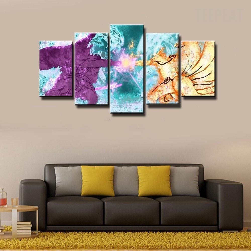 Naruto Shipuden In Battle Anime Canvas Wall Art