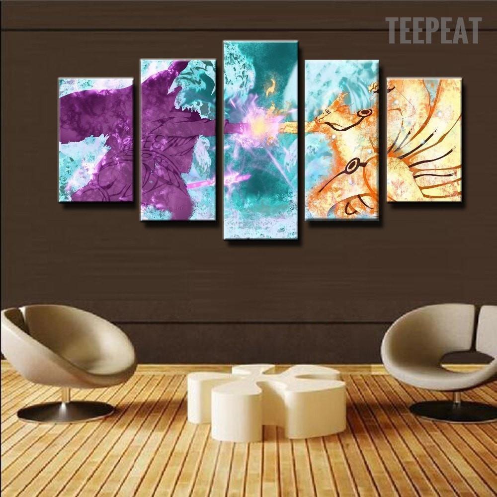 Naruto Shipuden In Battle Anime Canvas Wall Art