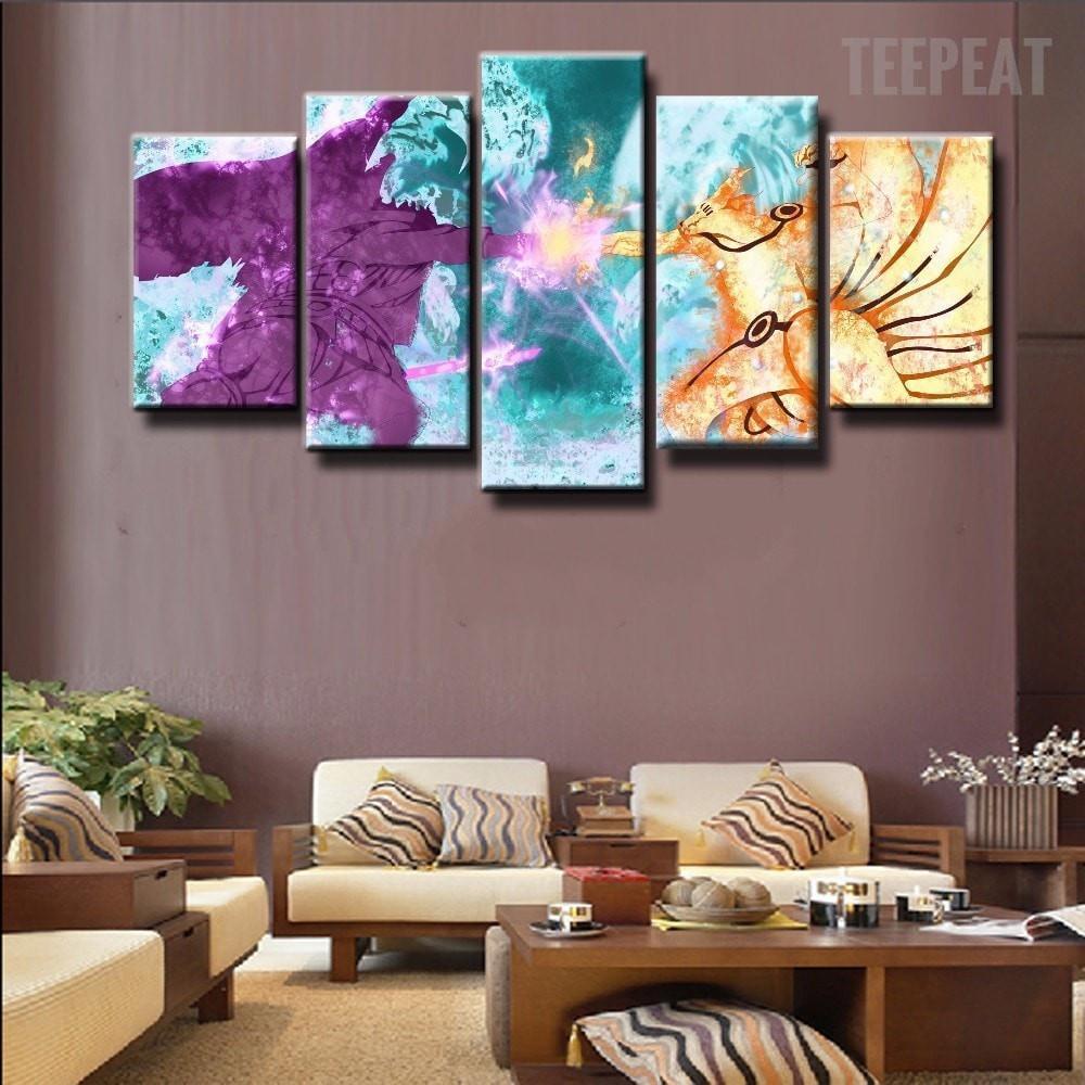 Naruto Shipuden In Battle Anime Canvas Wall Art