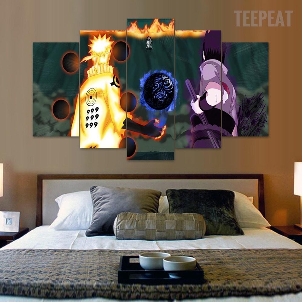Naruto: "the Final Showdown" Anime Canvas Wall Art